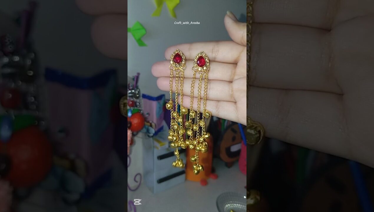 Kashmiri Earrings DIY✨ #kashmiriearrings #diy #tutorial #shorts