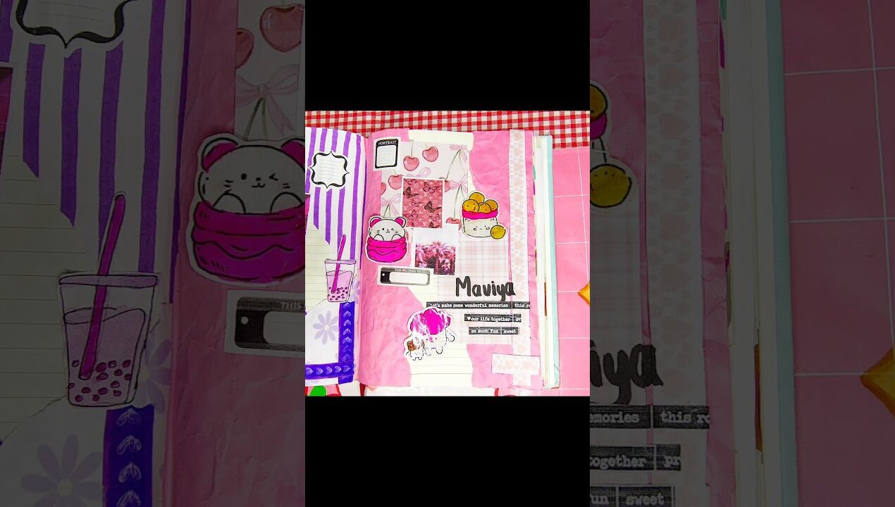 pink journal idea #viral #shorts #diy #journal #journalideas #journaling #craft #trendingshorts #diy
