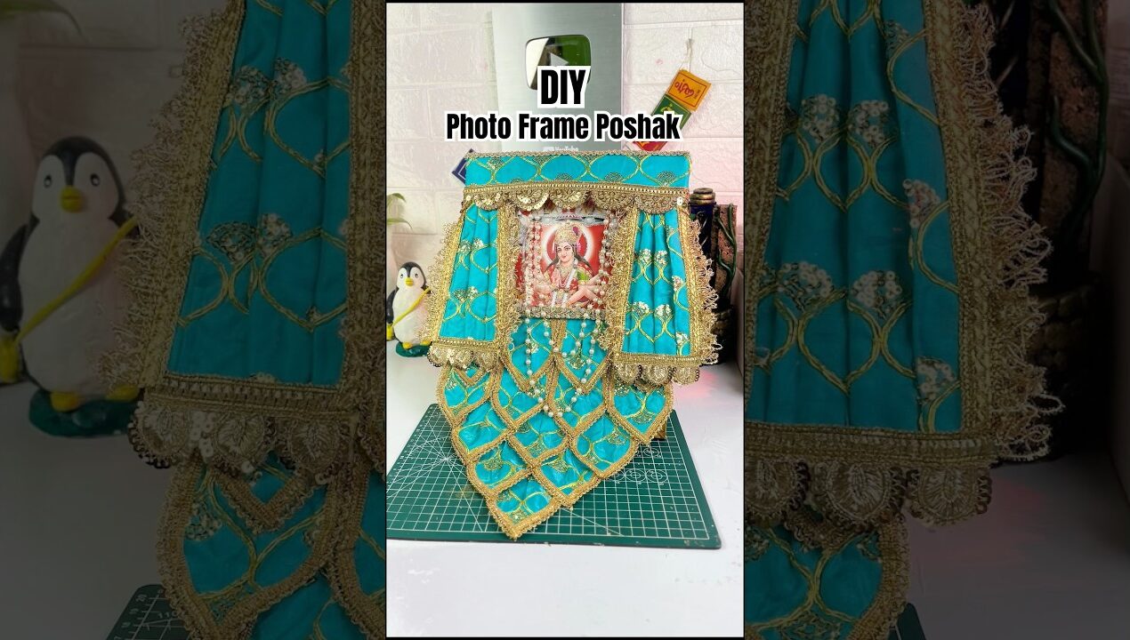 DIY Mata Rani Photo Frame Poshak | Navratri Special #diy #shorts #poshak #matarani #navratri