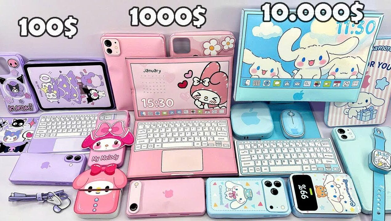 (🍎Paper DIY🍎) Apple Blind Bags X Kuromi , Melody, Cinnamoroll | Iphone, Macbook, IPad, Imac | ASMR