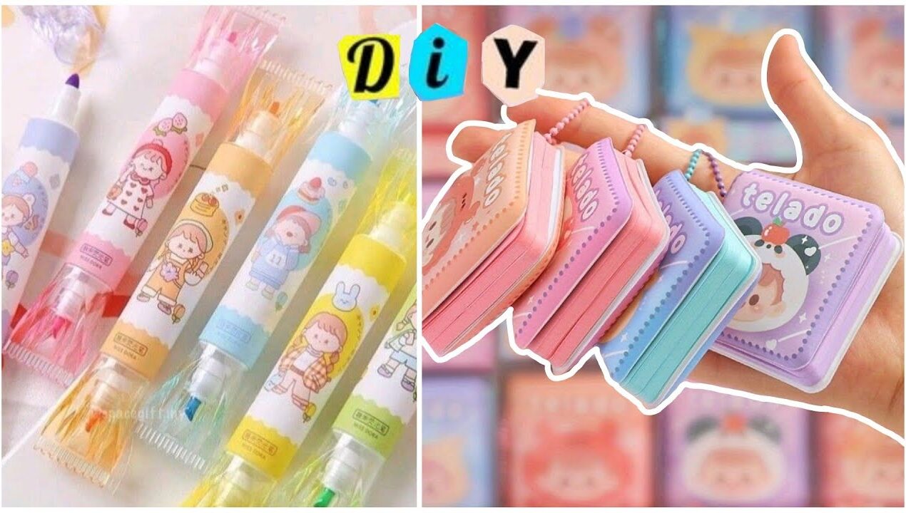 How to make Cute stationery | DIY cute Stationery | Handmade Stationery | School stationery craft
