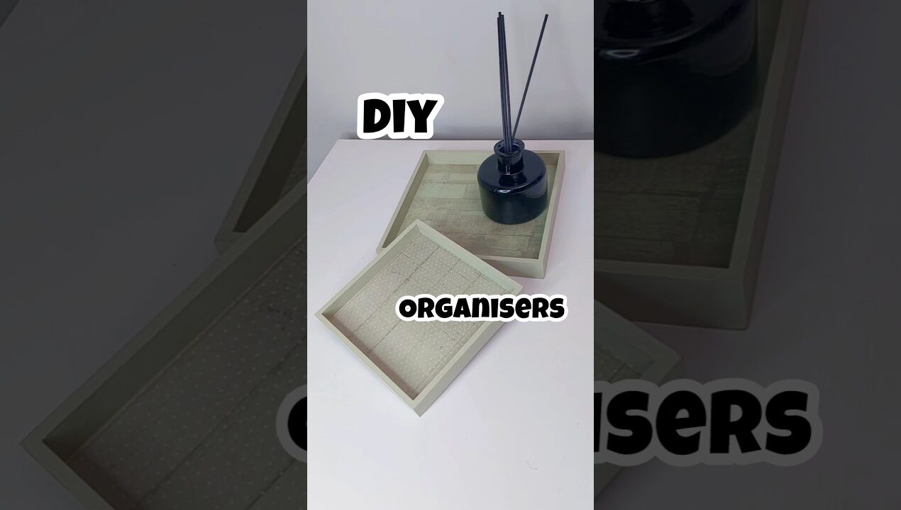 Market Wale organisera Ghar Pe Banae #diy #craft #tray #organizer
