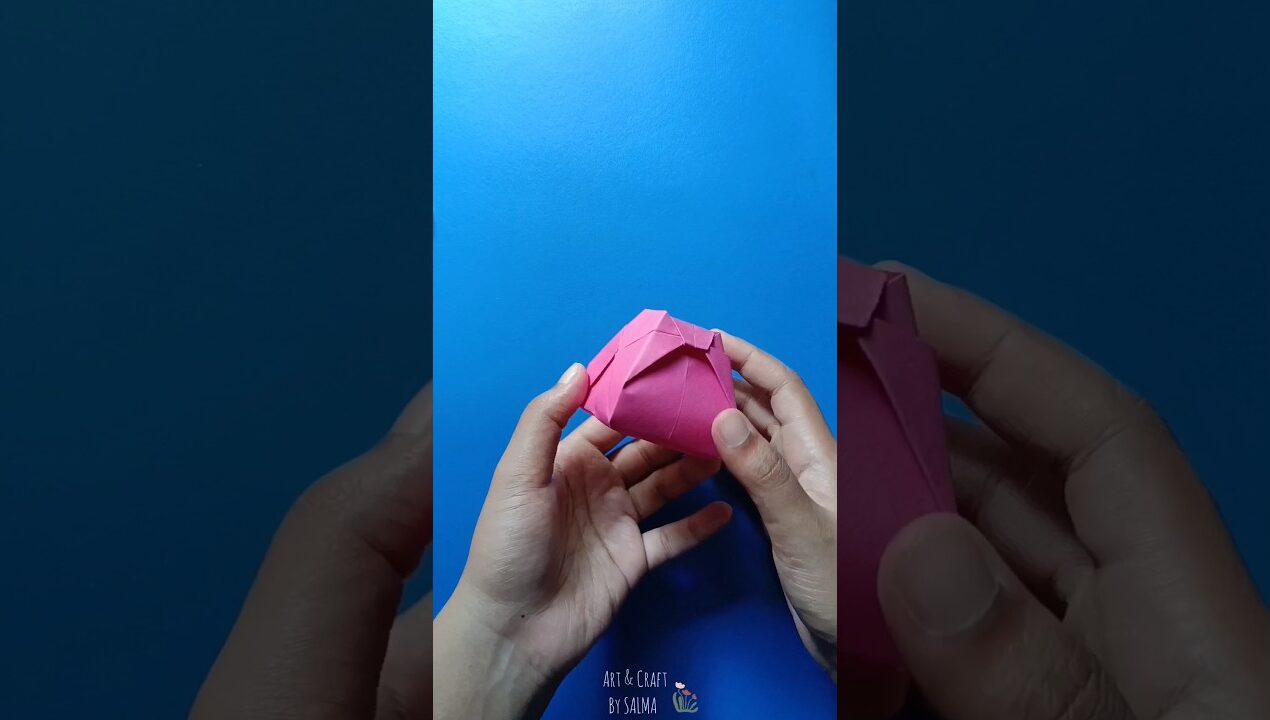 How to make easy cute gift box with paper ✨😱 #diy #craft #paper