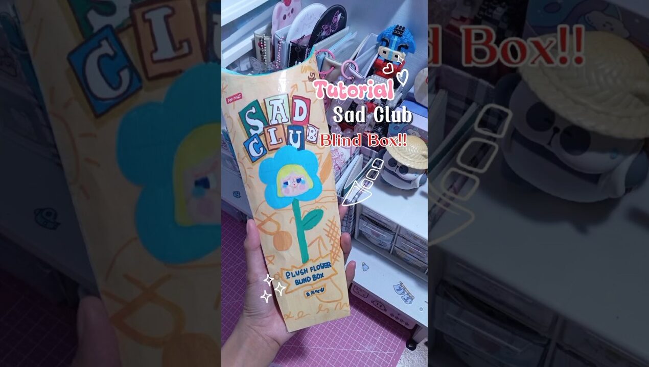 Tutorial DIY Blind Box Sad Club🌷💟 #shorts #blindbox #diy #viral #tutorial #crybaby #papercraft
