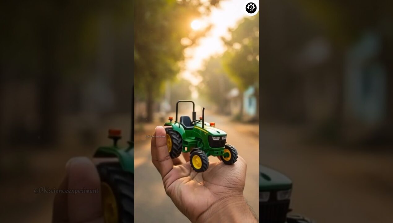 how to make John Deere tractor || cardboard se DIY RC tractor Kaise banaen #rctractor #shorts #diy