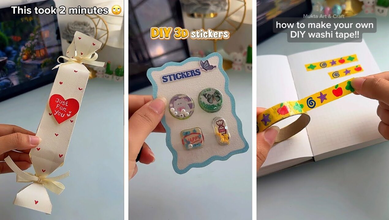 10 Easy craft ideas/ miniature craft /Paper craft/ how to make /DIY/school project/Mukta Art & Craft