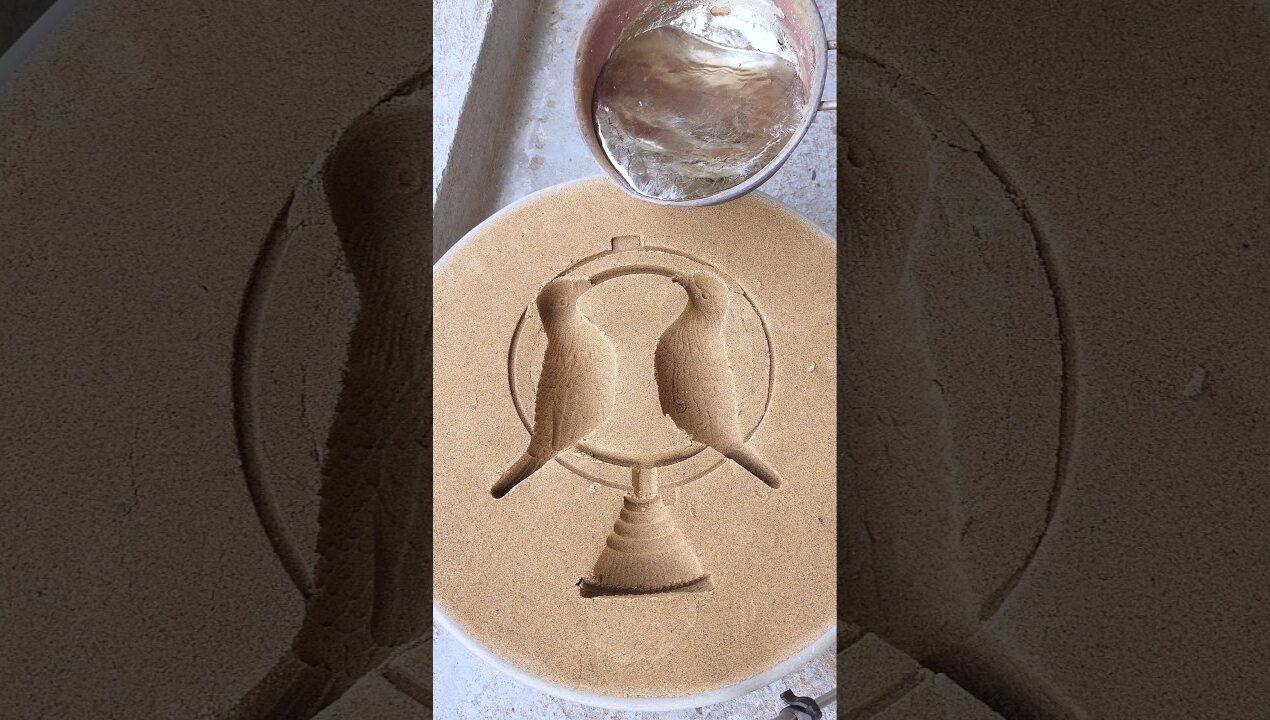 #art #metal #shorts #satisfying #amazing #diy EP-1236 صهر المعادن فن وصناعات صب