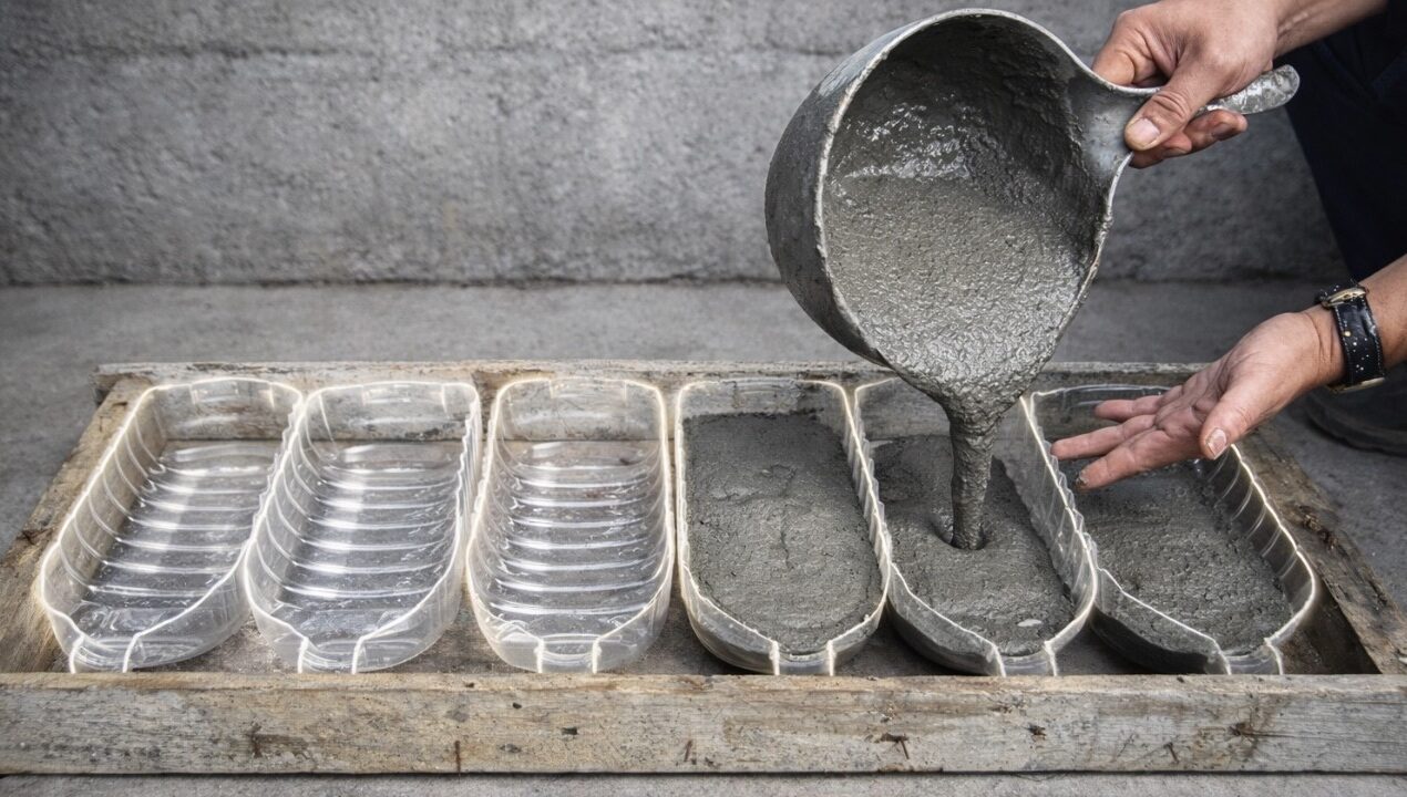 Amazing Creations from Cement and Plastic Bottles – DIY Garden Decorations from Recycled