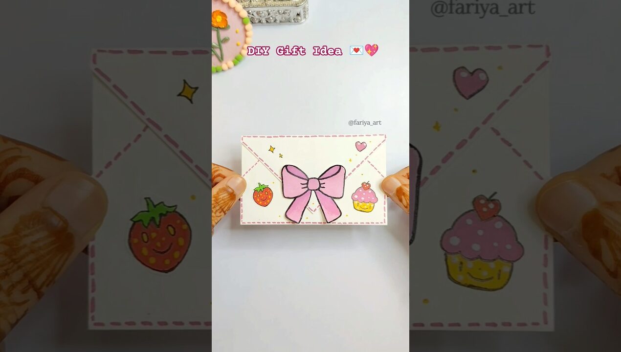 DIY Gift Idea 💌💖 #trending #papercraft #diy #viralvideos #aesthetic #relatable #craft #fypシ