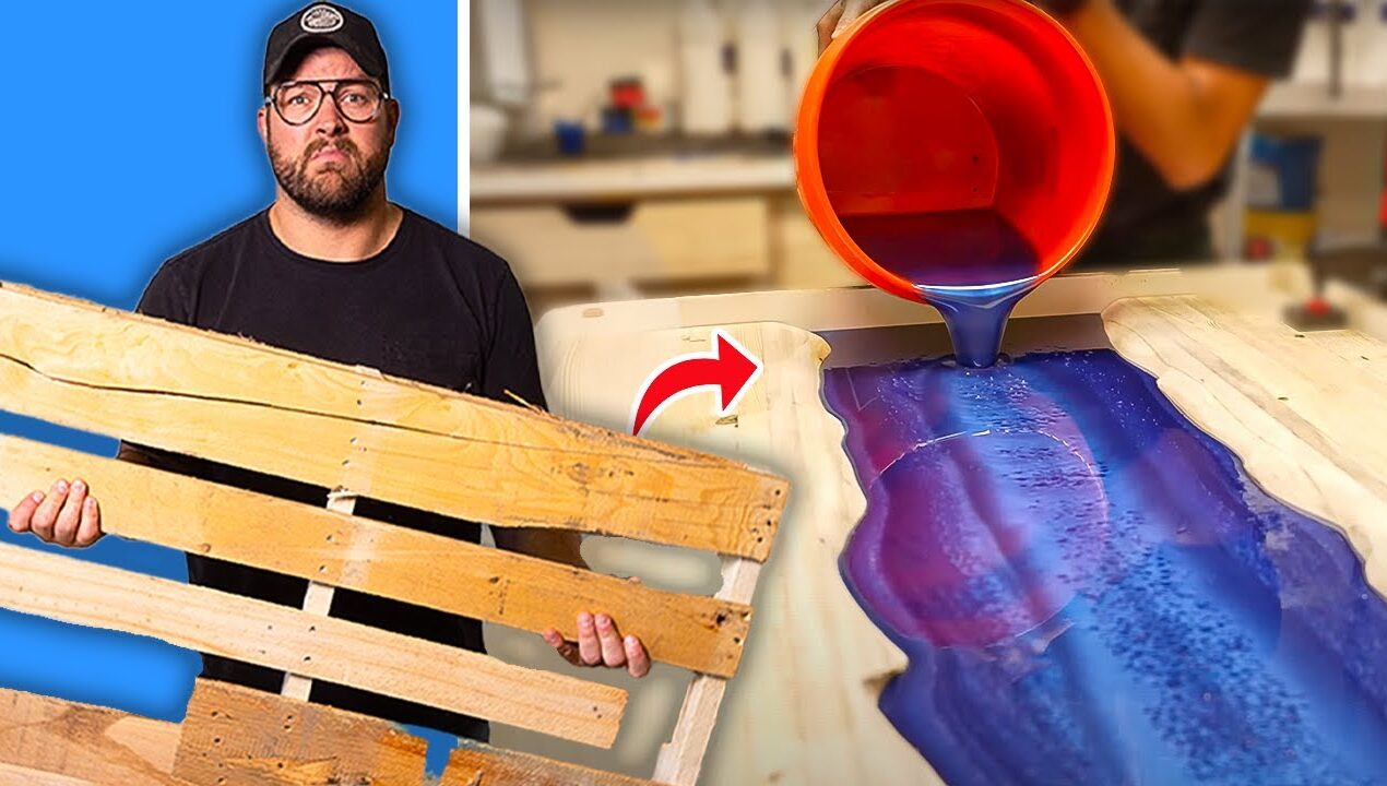 Building a River Table with FREE Pallets… Can It Be Sold?