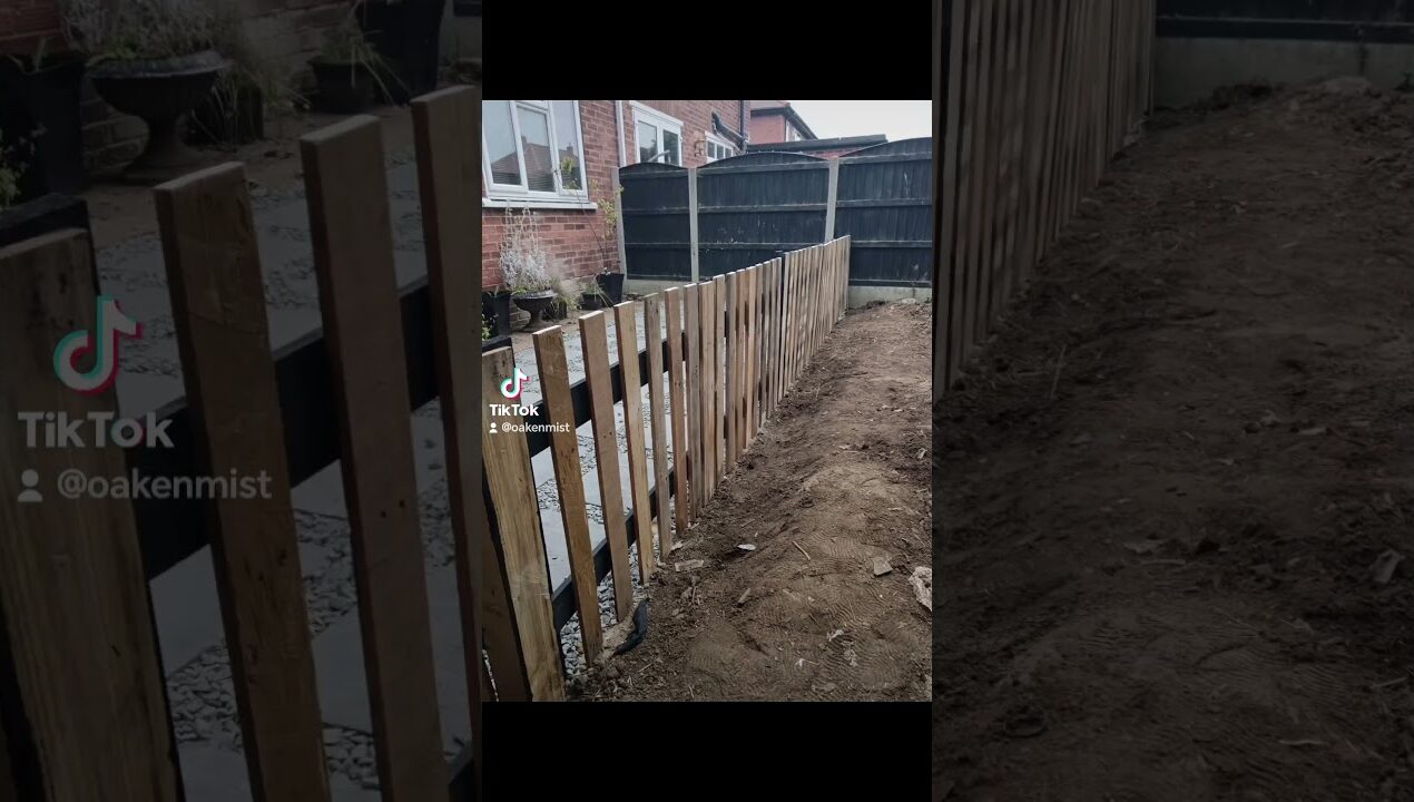 Diy pallet fence