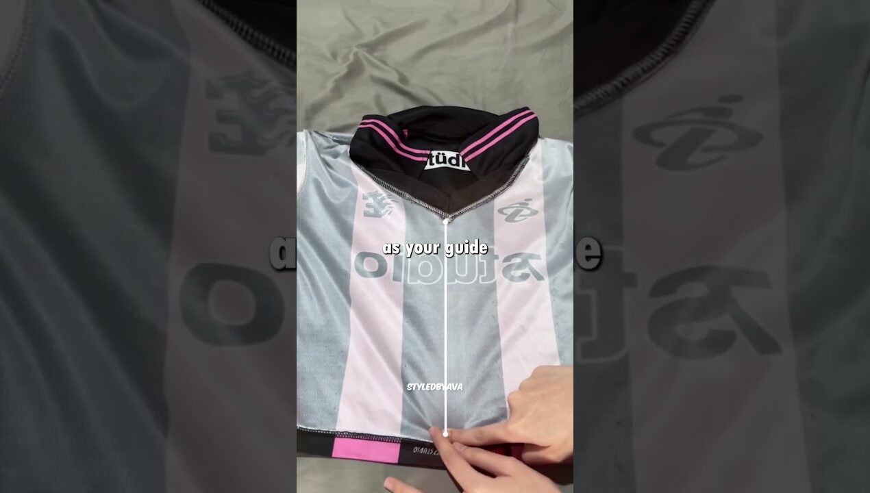 Turn Any Jersey Into a Baddie Top in 2 Minutes 🔥 DIY Lace-Up Shirt Hack