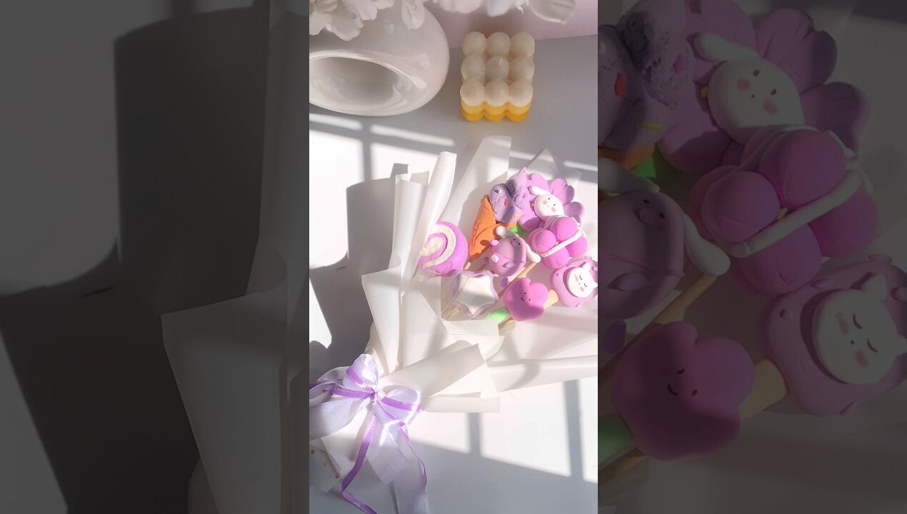 10/? Diy clay bouquet #diy #craft #shorts #shortsfeed #youtubeshorts #clay #viral #trending