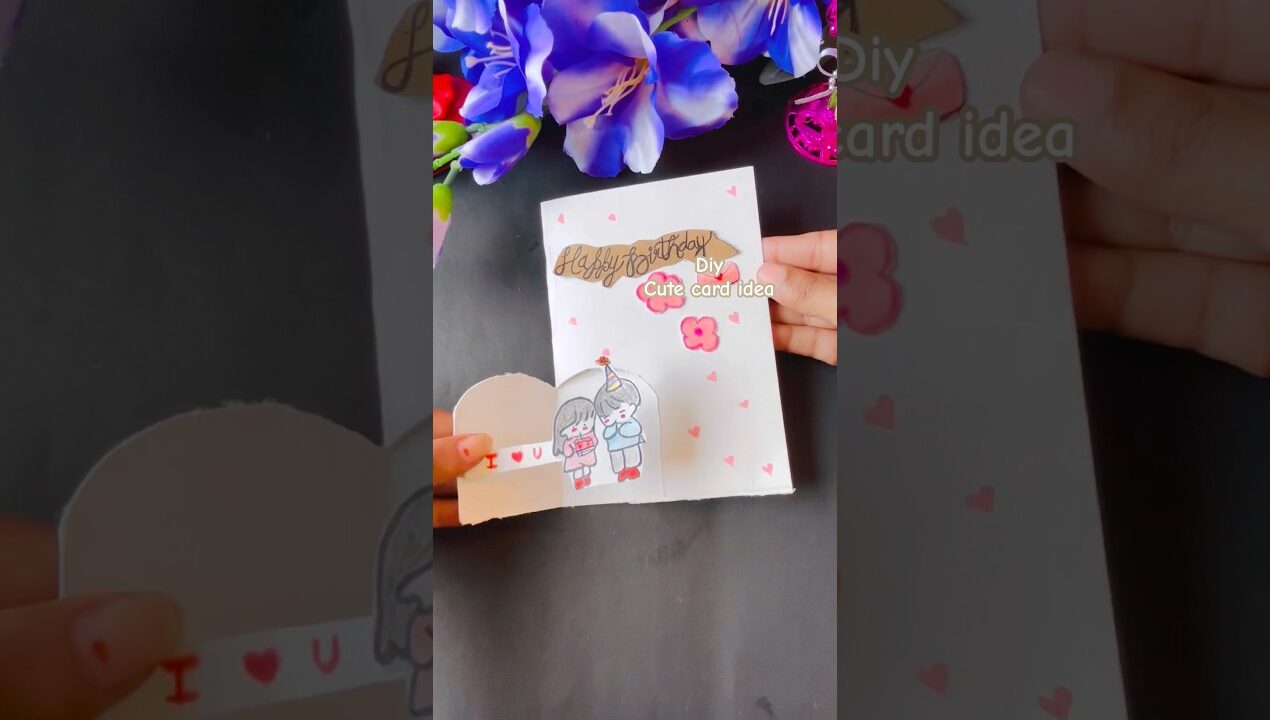 Diy easy Birthday card idea ❣️4/10