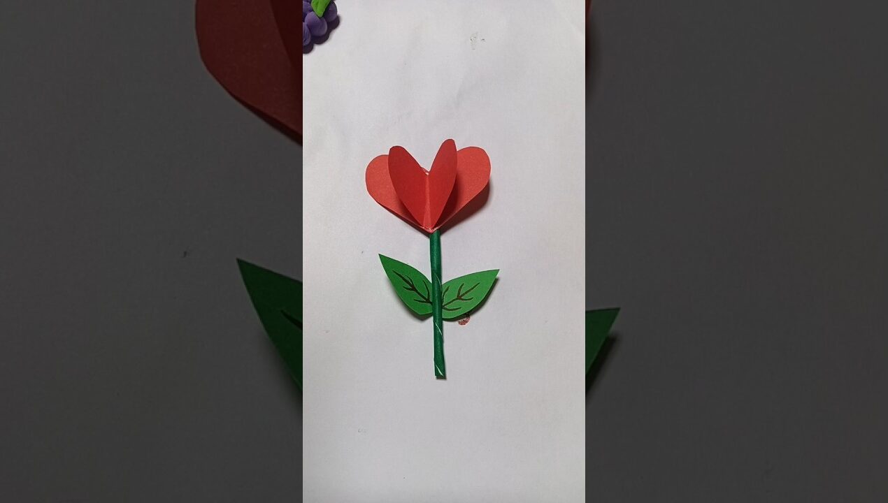 Paper flower craft ideas for kids #ytshorts #shorts #youtubeshorts #trending #craft #diy #viralshort