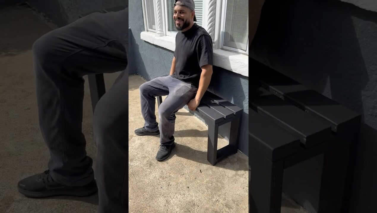 Easy DIY 2 x 4 seating bench #diy #process #bench