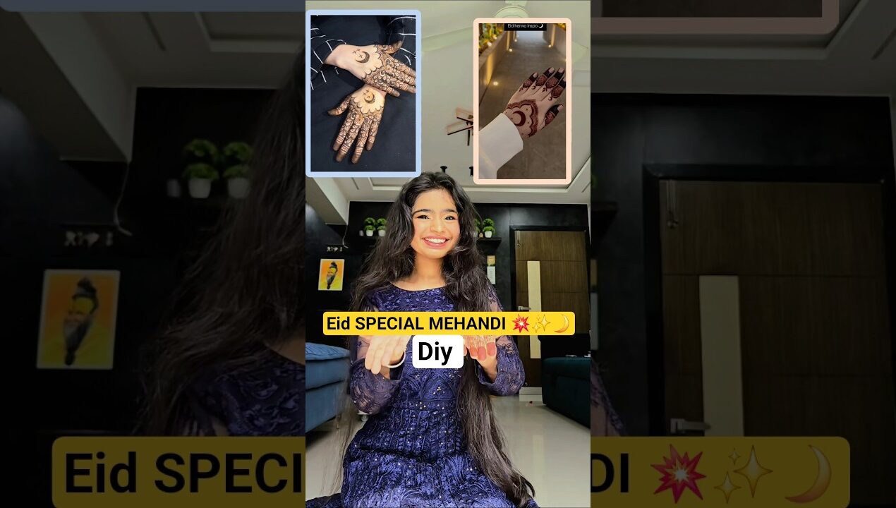 Eid SPECIAL MEHANDI 💥✨️ #shorts #minivlog #ashortaday #tranding #vlog #diy #nails #mehndi #mehandi