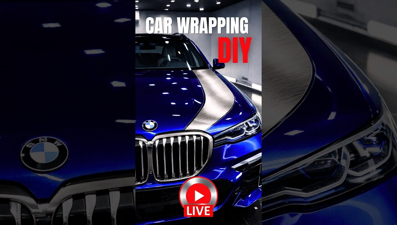 ASMR BMW X7 CUSTOM STRIPE WRAP 🏎️ | Brushed Aluminum DIY | No-Talk Tutorial