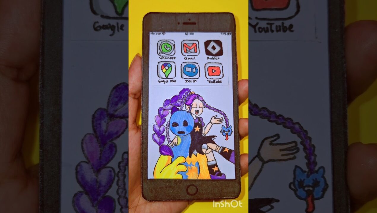 POPPY PLAYTIME CHAPTER 5🌈 LILY LOVEBRAIDS #youtubeshorts #poppyplaytime #paperphone #hpkertas #diy