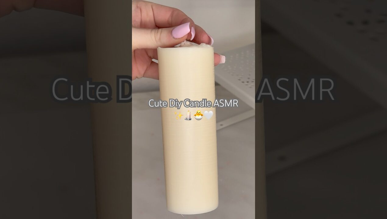 🕯️Satisfying Diy Candle ASMR🐣✨ #candle #asmr #diy #satisfying #pillar #business #wax #cute #eco