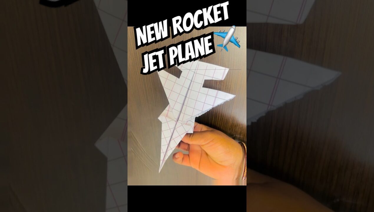 How to make homemade origami paper jet plane ✈️ #diy #paper #origami #craft #shorts #diycraft