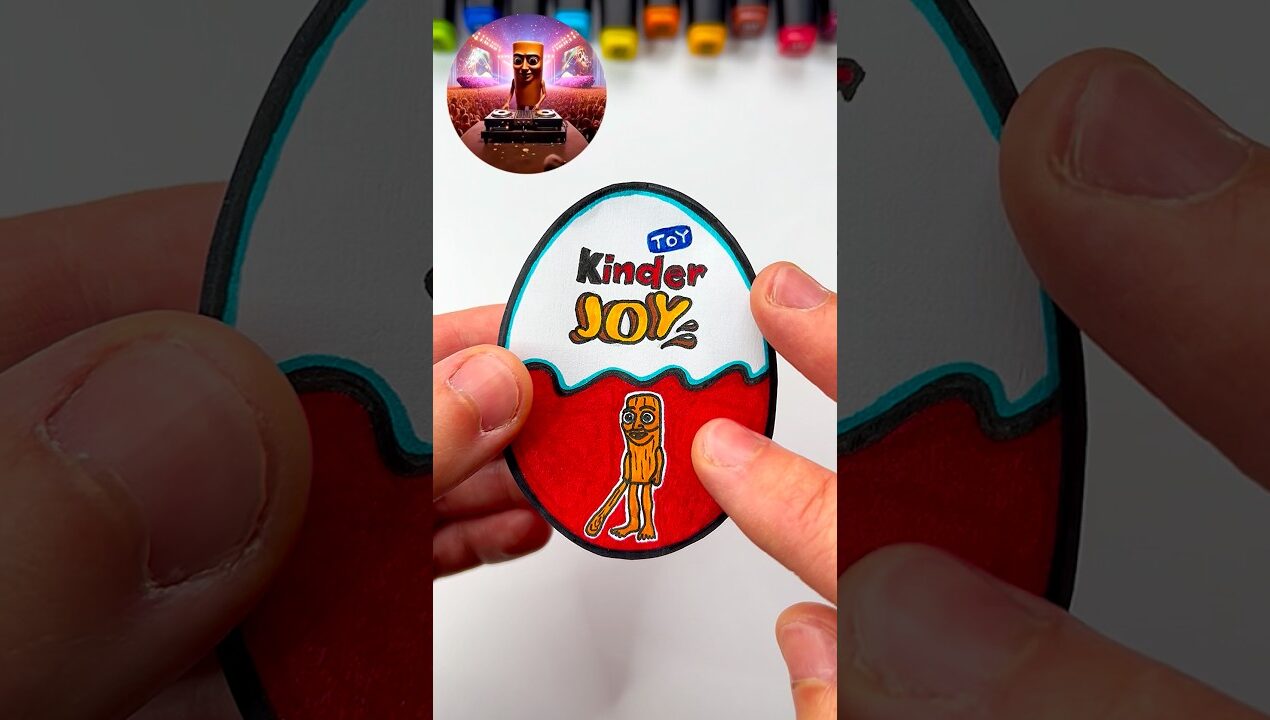 DIY Tung Tung Tung Sahur Kinder Joy | Paper Craft Ideas #shorts #papercraft