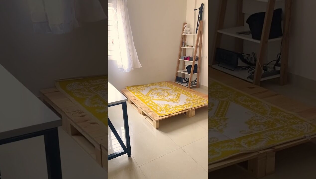 Bedroom makeover using Pallets