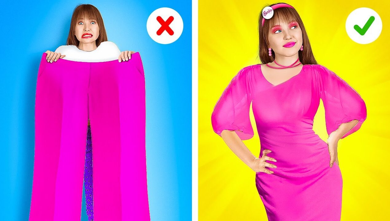 अपने स्वयं के शैलीश वस्त्र DIY करें || 123 GO! द्वारा आसान फैशन छलावे और स्मार्ट फिक्स विचार।