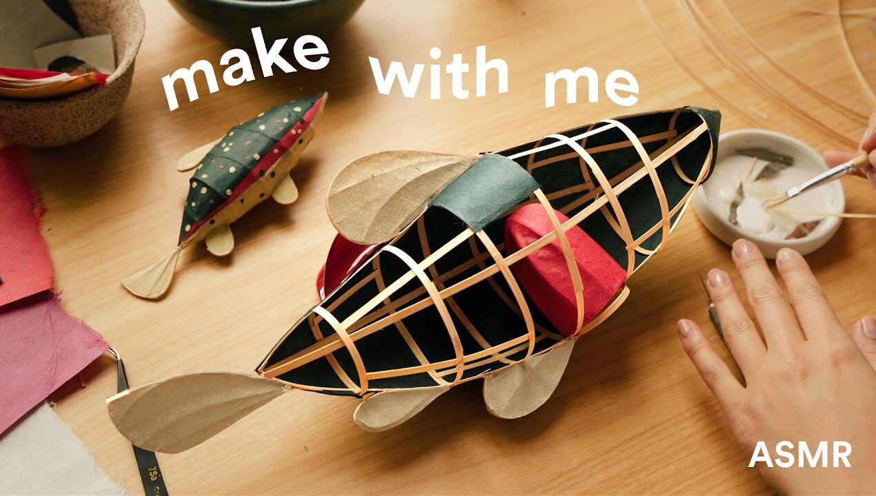 Making a Lamp from scratch 🐟 cozy diy lighting & asmr 🕯️