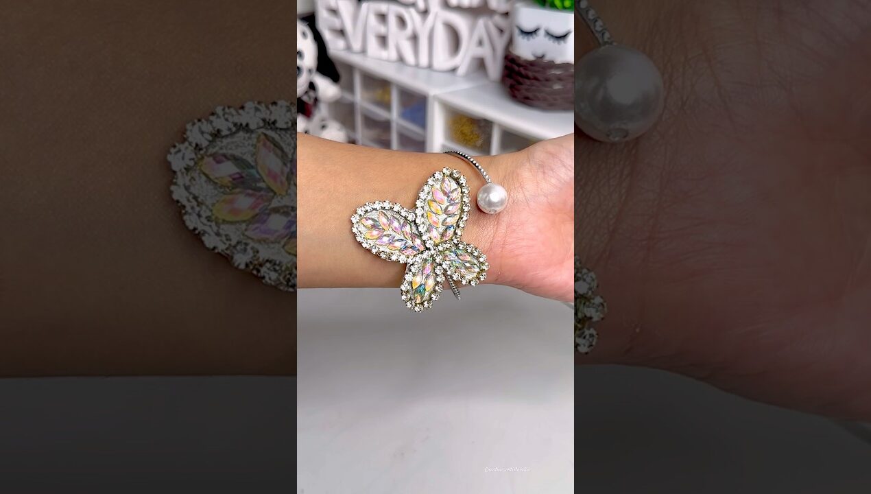 Diy Butterfly Bracelet 🦋 #diy #trending #ytshort #shorts