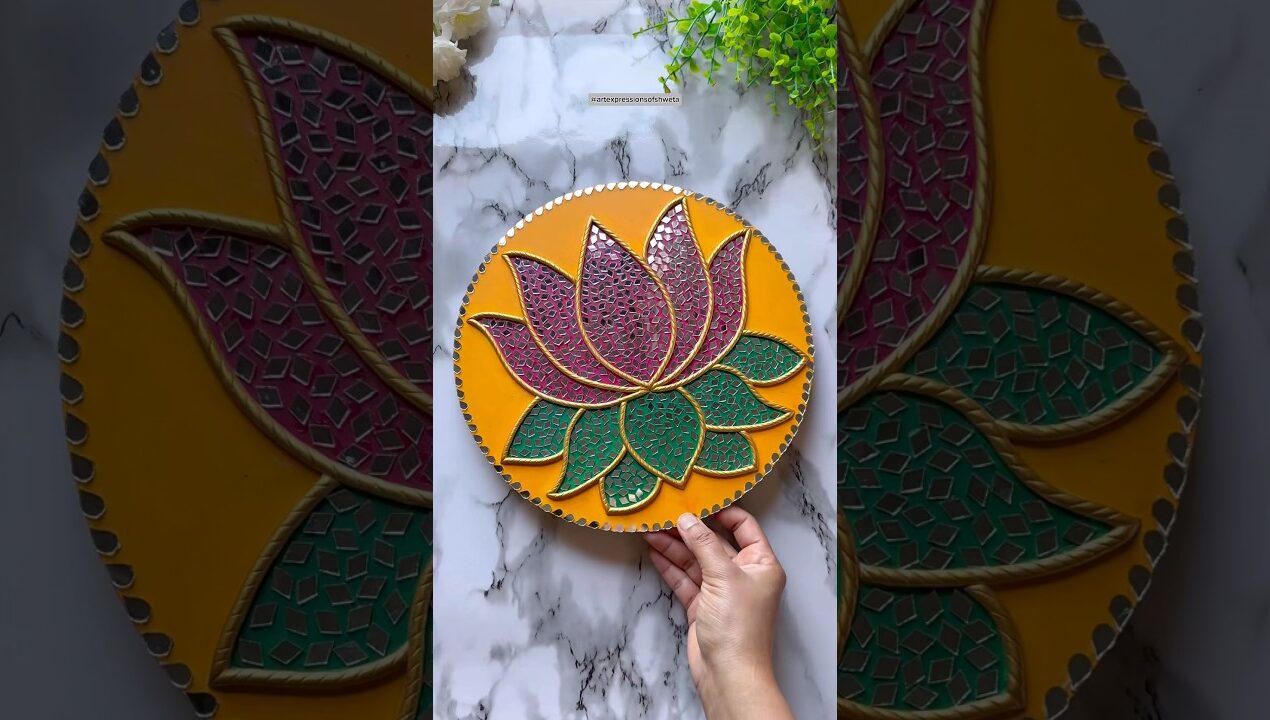 Lippan Art ❤️😍 | Handmade Wall Decor #shorts #art #diy #trending