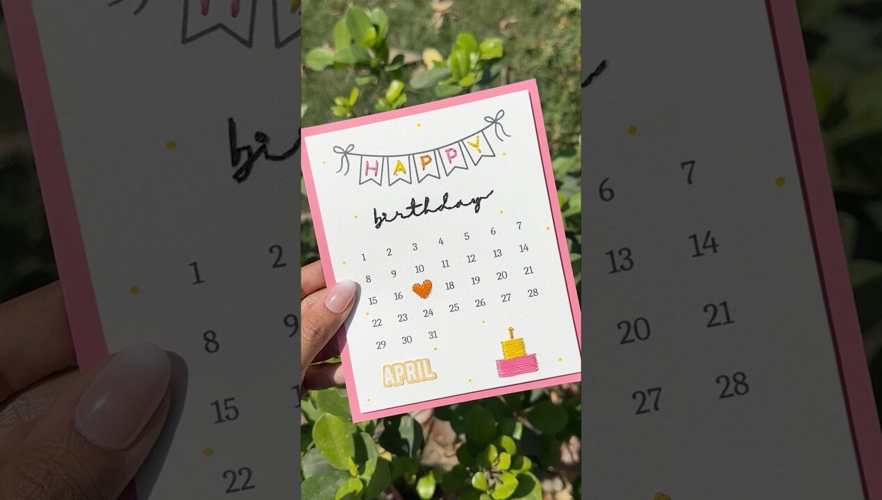 Birthday Card idea♥️ Subscribe if you want a Template🫶🏻✨ #diy