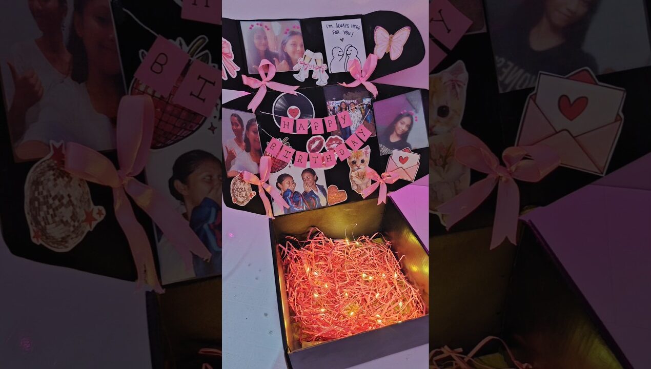 DIY gift hamper box for bestfriend🩷✨️#shorts #ytshorts #trendingnow #giftideas #bestfriend