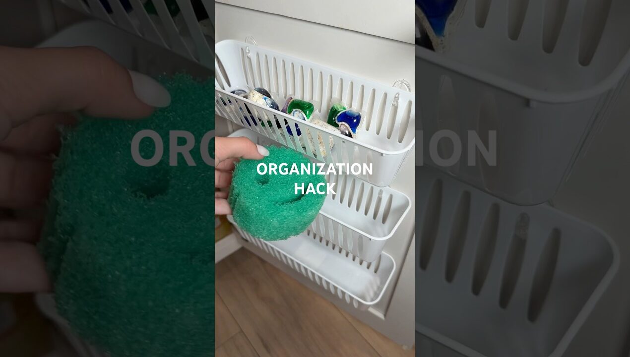 DIY hack for organizing small spaces #lifehack #diy #organize #hack #useful #homehacks