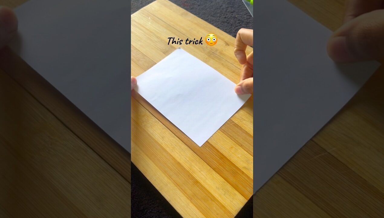 This paper trick is addictive 😳 #DIYcrafts #Papercraft #Shorts￼￼￼