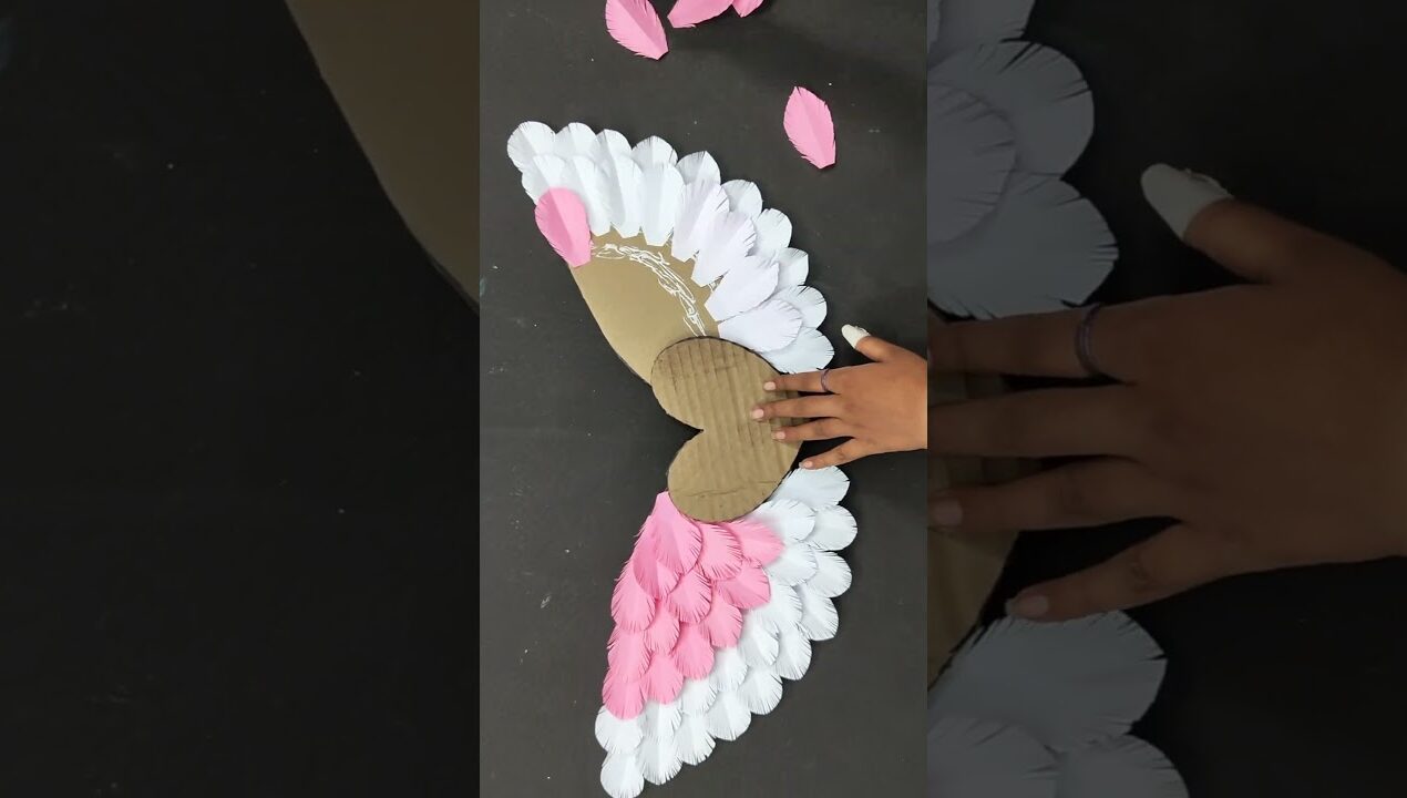 Beautiful Paper Wall Hanging Craft #shorts #papercraft #wallhanging #viralshort