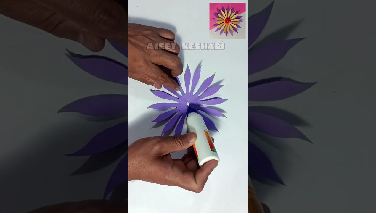 kagaj Ka Phool kaise banate hain / easy paper flower making idea / diy flower craft
