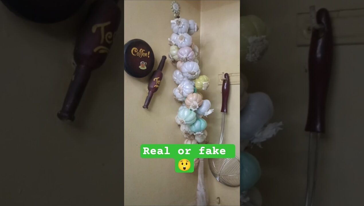 DIY Artificial Garlic Making | Home Decor Craft Idea #shorts #diy