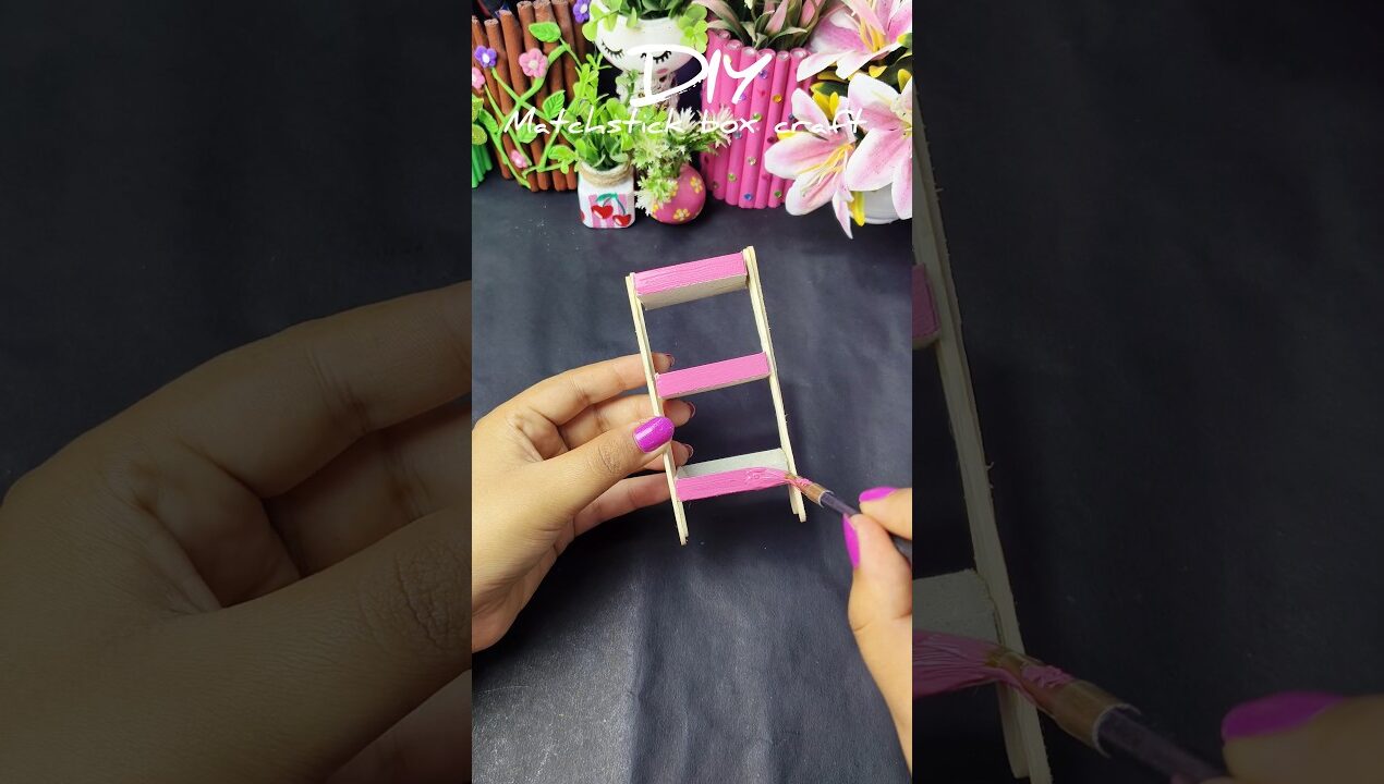DIY matchstick box craft ✨ #diy #craftideas #handmade #diycraft #artandcraft #bestoutofwaste #craft