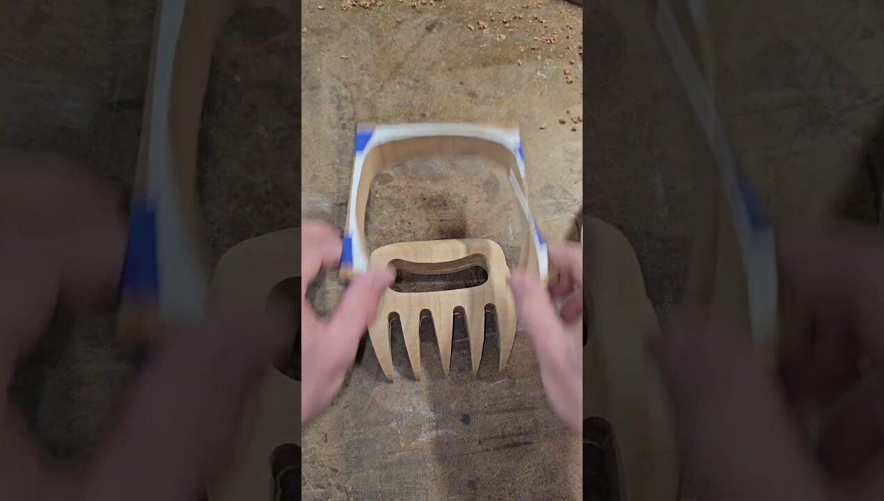 Wooden Meat Shredding Claws DIY. #woodworking #woodscraft #handmade #dıy #woodworker #woodshops