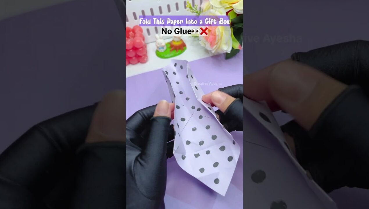 Make This Gift Box in 60 Seconds ❤️ #asmr #papercraft #diy #giftideas #shorts