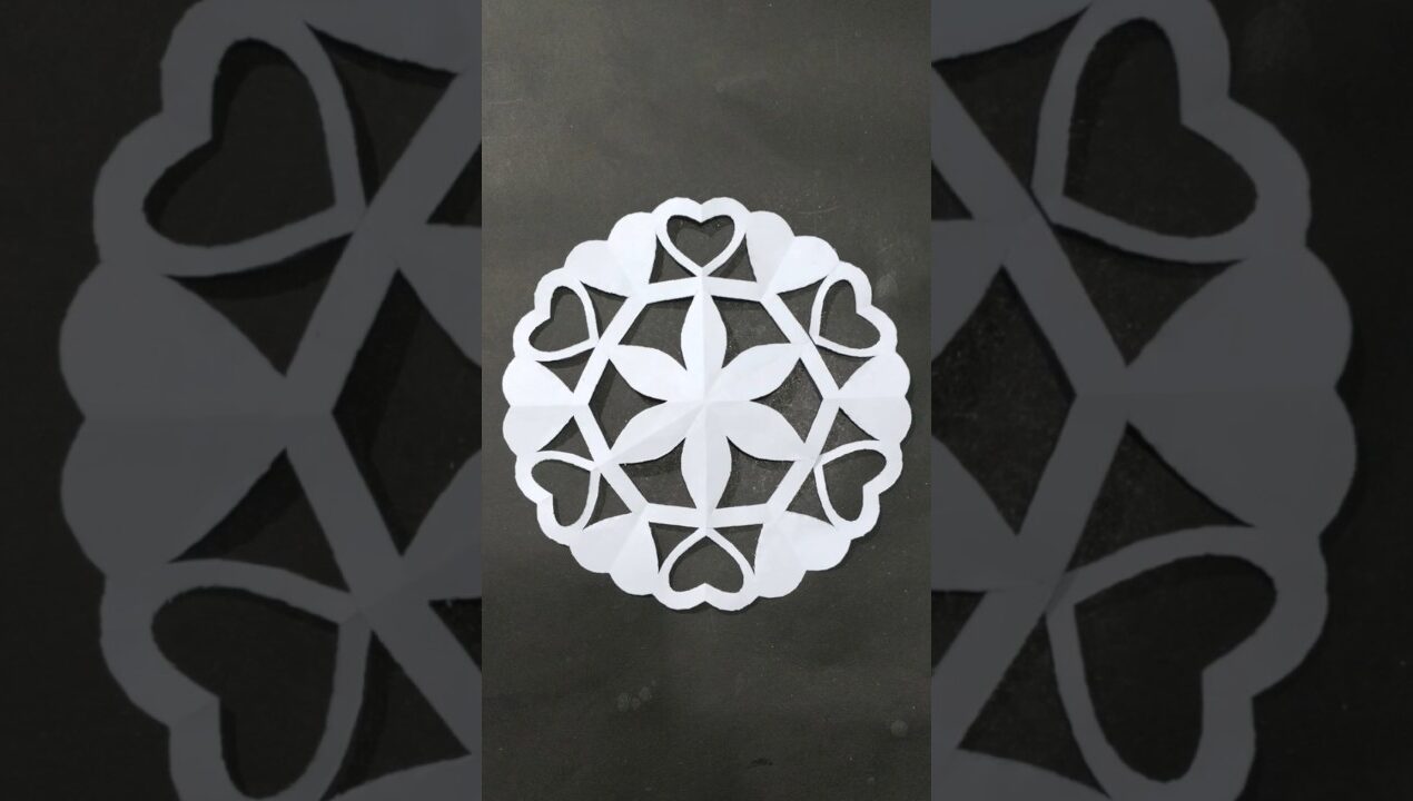 Paper Snowflake Making Ideas,Step-by-step Cutting Instructions 💥👏❤️ #eastcraft #origamicraft