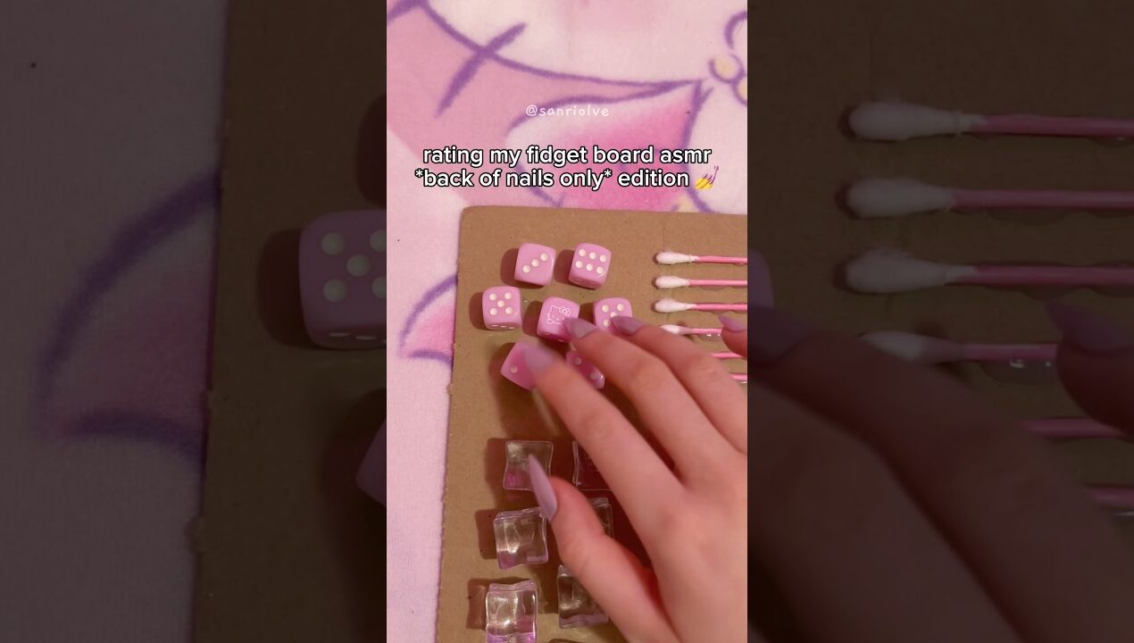 rating my fidget board asmr 💅#asmr #fidget#diy#craft#sanrio#mlp#fyp#papercraft#genshinimpact#kawaii