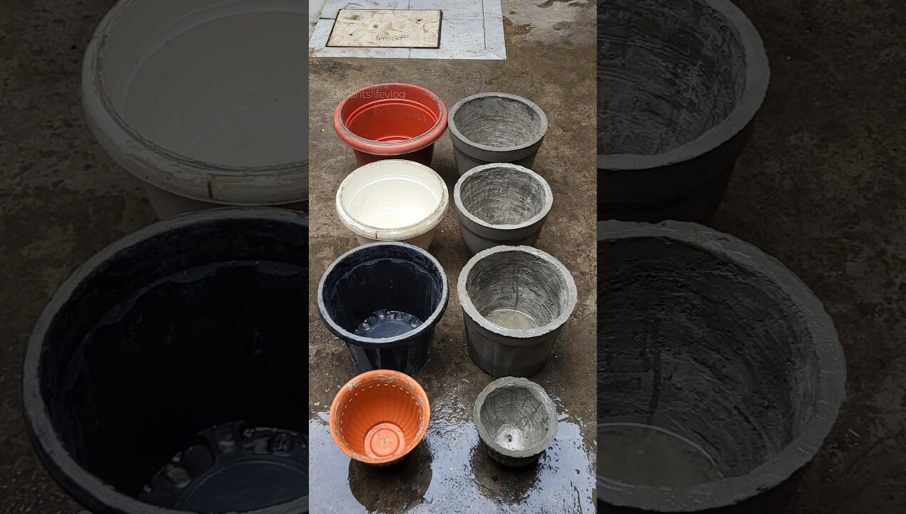 How to make planters at home DIY #garden