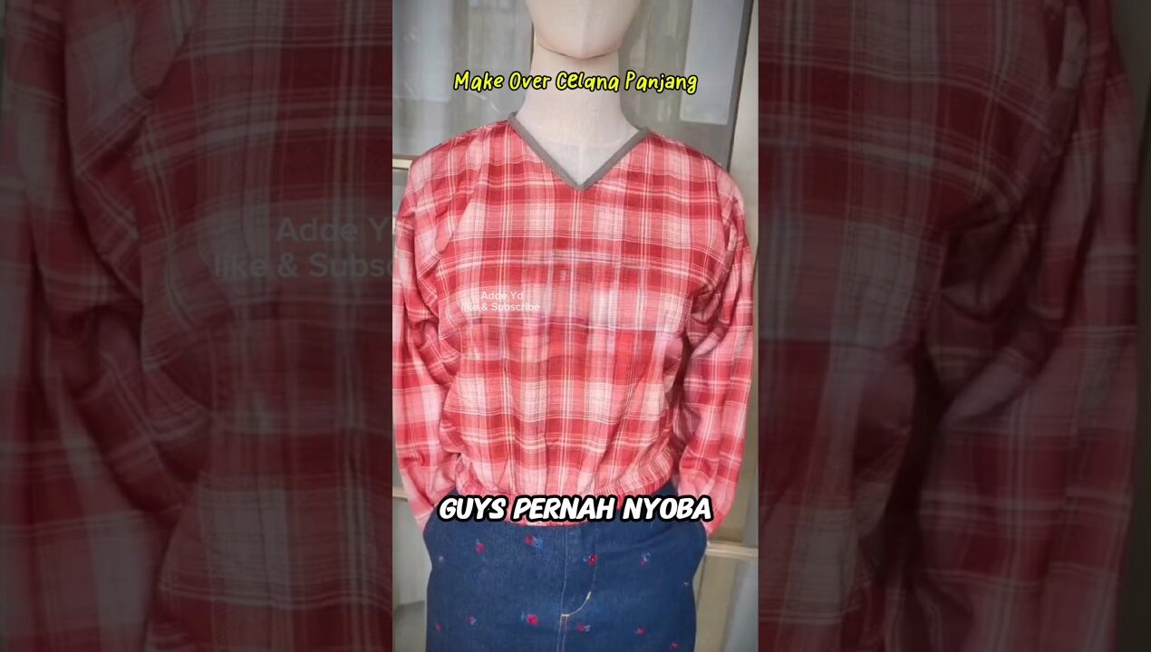Siapa Sangka Celana Bekas Jadi Baju Sekeren ini! #shorts #shortsvideo #kreatif #diy #tutorial