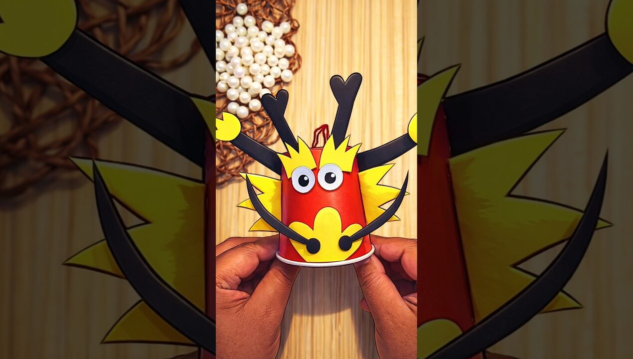 monster craft ideas for kids/ paper monster craft #craft #papercraft #cartoon #kids #shorts #viral