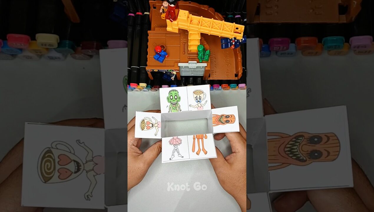 ✨ Cute Emoji Cube DIY 🎨 Fun Paper Craft Surprise #shorts #diy #papercraft