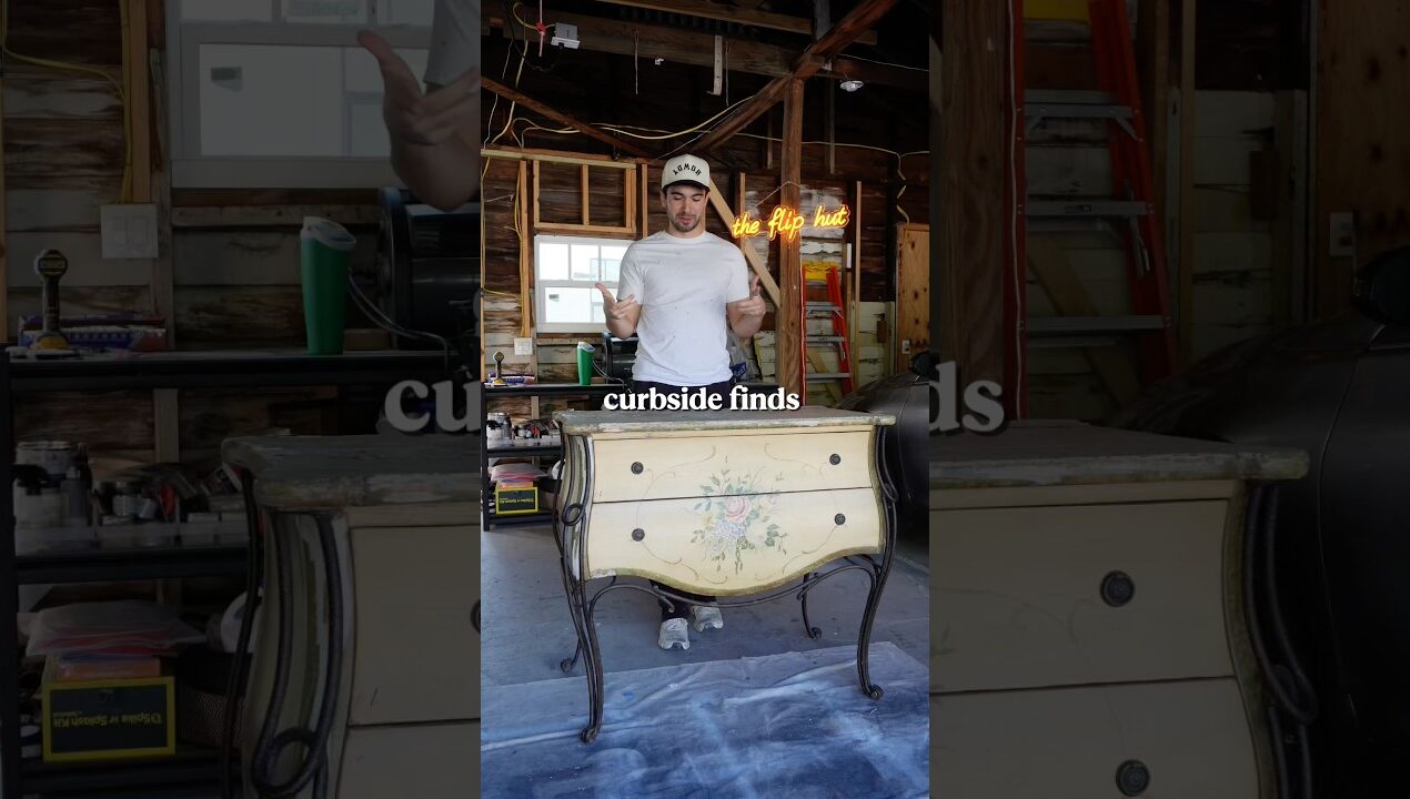 Let’s flip this FREE curbside Bombay chest 🪑🛠️🧰 #diy #furnitureflip #beforeandafter