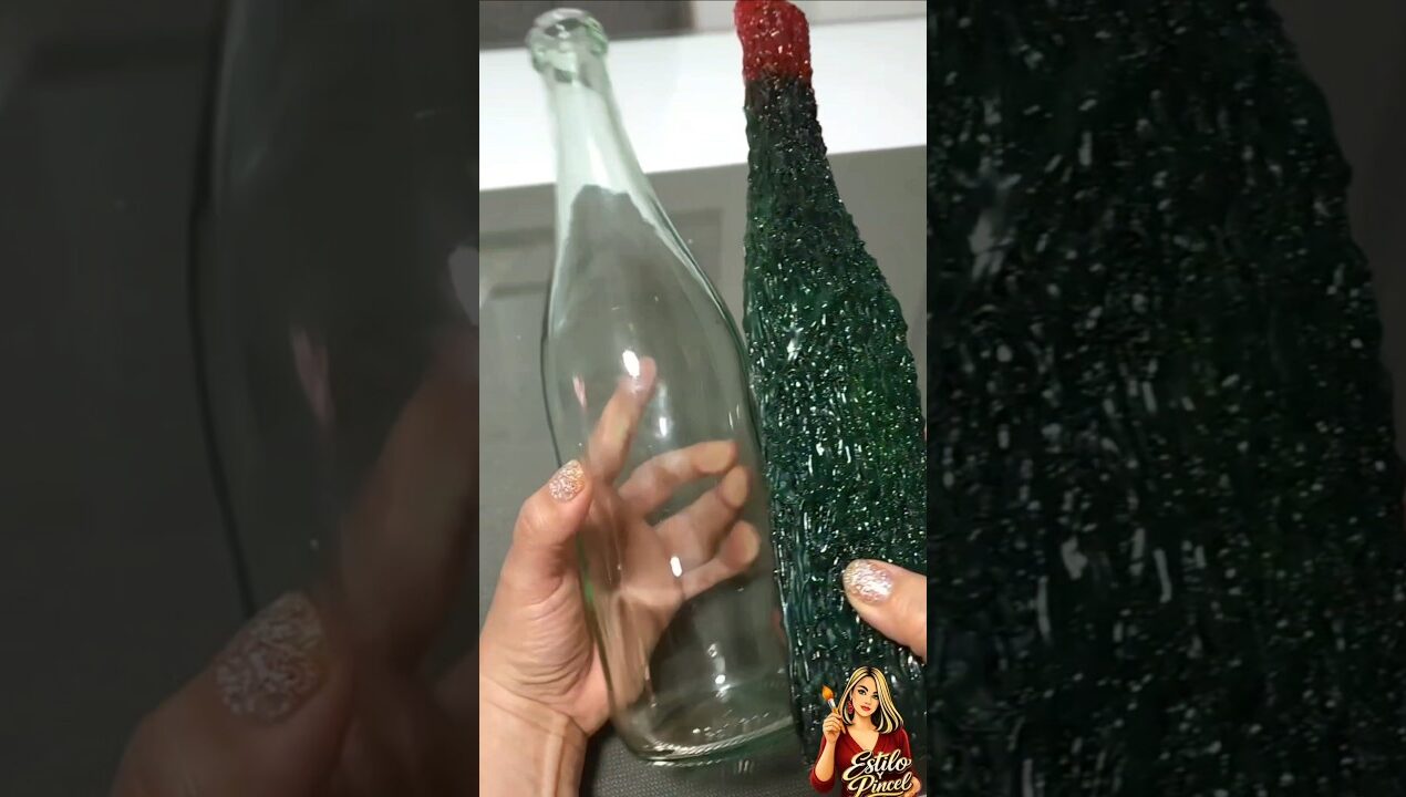 Copa y botella efecto Cristal 🔮 #diy #parati #silicona