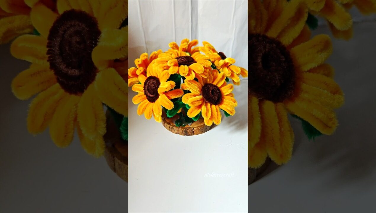 DIY Flower Bouquet 💐 | Easy Aesthetic Craft Ideas #diy #craft #craftideas #flowercraft #shorts #art